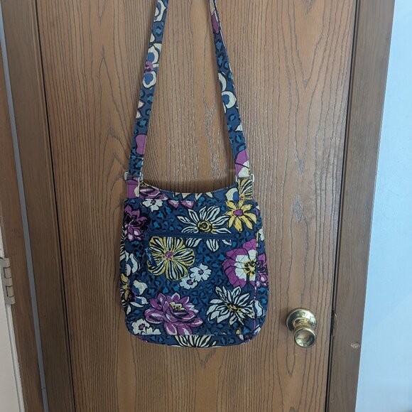 Vera Bradley African Violet Retired Messenger Bag with Adjustable Shoulder Strap - Picture 5 of 5